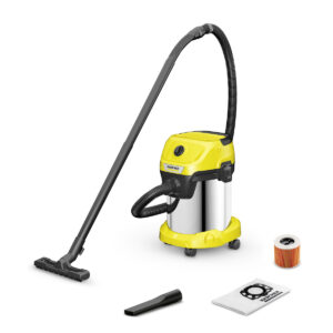 Karcher 1.628-135.0 WD 3 S V-17/4/20 Σκούπα Υγρών / Στερεών 1000W με Ανοξείδωτο Κάδο 17lt