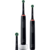 Oral-B Pro 3 3900 Ηλεκτρική Οδοντόβουρτσα με Χρονομετρητή και Αισθητήρα Πίεσης Black