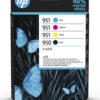 HP 950/951 Πακέτο 4 Μελανιών Εκτυπωτή InkJet Κίτρινο / Κυανό / Ματζέντα / Μαύρο (6ZC65AE)
