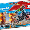 Playmobil 70553 Stunt Show Μοτοσικλετιστής και Τοίχος Φωτιάς για 4-10 ετών