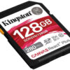 Kingston Canvas React Plus V60 SDXC 128GB Class 10 U3 V60 UHS-II SDR2V6/128GB