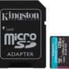 Kingston microSDXC 128GB Class 10 U3 V30 A2 UHS-I με αντάπτορα SDCG4/128GB