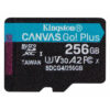 Kingston microSDXC 256GB Class 10 U3 V30 A2 UHS-I με αντάπτορα SDCG4/256GBSP