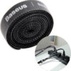 Baseus Rainbow Circle Velcro Straps Δεματικά Καλωδίων Μαύρο 1m 1τμχ (ACMGT-E01)