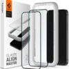 Spigen GLAS.tR ALIGNmaster Full Face Tempered Glass 2τμχ (iPhone 14 / 13 / 13 Pro) AGL03387