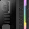 Aerocool Prime v1 Gaming Midi Tower Κουτί Υπολογιστή με Πλαϊνό Παράθυρο και RGB Φωτισμό Μαύρο
