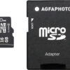AgfaPhoto MicroSDHC UHS-I 16GB Class 10 + SD Adapter