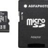 AgfaPhoto MicroSDXC UHS-I 64GB Class 10 + SD Adapter
