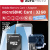 AgfaPhoto microSDHC 32GB U3 V30 + SD Adapter