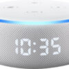 Amazon Echo Dot (3rd Gen) with Clock Sandstone