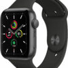 Apple Watch SE GPS 44mm Space Gray Alu Black Sport Band