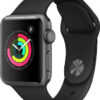 Apple Watch Series 3 Aluminium 38mm (Space Grey/Black Sport Band)