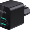 Aukey 2xUSB-A Wall Charger Black
