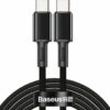 Baseus Braided USB 2.0 Cable USB-C male > male Black 2m (CATGD-A01)