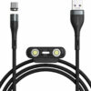 Baseus Braided / Magnetic USB to Lightning / Type-C / micro USB Cable Μαύρο 1m (CA1T3-BG1)