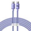 Baseus Crystal Shine Braided USB 2.0 Cable USB-C male - USB-C male 100W Μωβ 2m (CAJY000705)