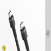 Baseus Cafule Braided USB 2.0 Cable USB-C male - USB-C male Γκρι 2m (CATKLF-HG1)