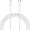 Baseus Superior USB-C to Lightning Cable 20W Λευκό 2m (CATLYS-C02)