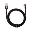 Baseus MVP 2 Angle (90°) / Braided USB to Lightning Cable Μαύρο / Κόκκινο 2m (CAVP000120)