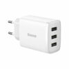 Baseus Φορτιστής Χωρίς Καλώδιο με 3 Θύρες USB-A 17W Λευκός (CCXJ020102)