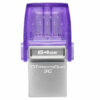 Kingston DataTraveler MicroDuo 3C 64GB USB 3.1 Stick με σύνδεση USB-A & USB-C Μωβ