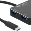 DeLock 4 Port USB 3.1 Gen 1 Hub with USB Type-C Connection + USB Type-C