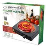 Esperanza EKH012K Επιτραπέζια Εστία Εμαγιέ Μονή Μαύρη