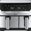 Tefal EY905D10 Easy Fry Air Fryer με Διπλό Αποσπώμενο Κάδο 8.3lt Ασημί