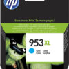 HP 953XL Μελάνι Εκτυπωτή InkJet Κυανό (F6U16AE)