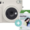 Fujifilm Instant Φωτογραφική Μηχανή Instax Square SQ 1 Chalk White + Instax Square Film