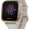 Garmin Venu SQ Music Edition Aluminium 40mm Smartwatch με Παλμογράφο (Light Sand with Rose Bezel)