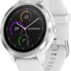 Garmin Vivoactive 3 43mm (White Silicone, Stainless Steel)
