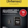 Intenso microSDHC 16GB Class 10 Professional + SD Adapter