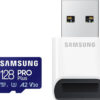 Samsung Pro Plus (2023) microSDXC 128GB Class 10 U3 V30 A2 UHS-I με USB Reader MB-MD128SB/WW