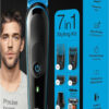 Braun All-In-One Trimmer 5 7 in 1 Σετ Επαναφορτιζόμενης Κουρευτικής Μηχανής Black/Blue MGK5245