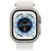 Apple Watch Ultra Titanium 49mm Αδιάβροχο με eSIM και Παλμογράφο (White Ocean Band) MNHF3FD/A