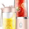 Deerma DEM-NU05 Μπλέντερ για Smoothies 0.4lt Ροζ