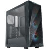 CoolerMaster OBUCOLOBU0144 CMP 520 Gaming Midi Tower Κουτί Υπολογιστή με Πλαϊνό Παράθυρο και RGB Φωτισμό Μαύρο