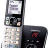 Panasonic KX-TG6821 Dect Ασύρματο Τηλέφωνο με Aνοιχτή Aκρόαση Μαύρο/Ασημί