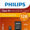 Philips microSDXC 128GB Class 10 + SD Adapter
