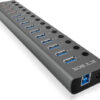 RaidSonic Icy Box IB-HUB1715-U3 15 Port USB 3.0 Hub & Charger