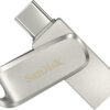Sandisk Ultra Dual Drive Luxe 64GB USB 3.1 Stick με σύνδεση USB-C Ασημί SDDDC4-064G-G46