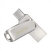 Sandisk Ultra Dual Drive Luxe SDDDC4-1T00-G46 1TB USB 3.1 Stick με σύνδεση USB-C Ασημί