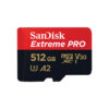 Sandisk Extreme Pro microSDXC 512GB U3 V30 A2 UHS-I με αντάπτορα 200MB/s SDSQXCD-512G-GN6MA