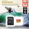Sandisk Extreme microSDXC 128GB U3 V30 A2 with Adapter (SDSQXA1-128G-GN6AA)