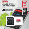 Sandisk Ultra microSDHC 32GB U1 A1 + Adapter (120MB/s)