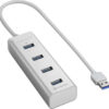 Sharkoon 4-Port USB 3.0 Aluminium Hub Silver