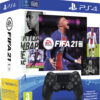 Sony PS4 DualShock 4 Controller V2 Black & FIFA 21