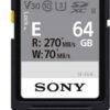 Sony SDXC E series 64GB UHS-II Class 10 U3 V30