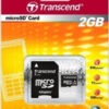 Transcend microSD 2GB + SD Adapter